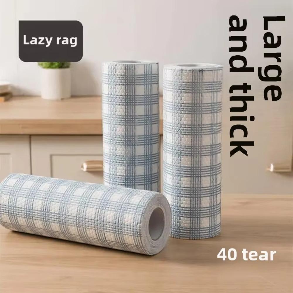 Water Absorbent Lazy Dishwashing Cloth Oil Absorbent Washcloth Dishcloth Disposable Kitchen Towel