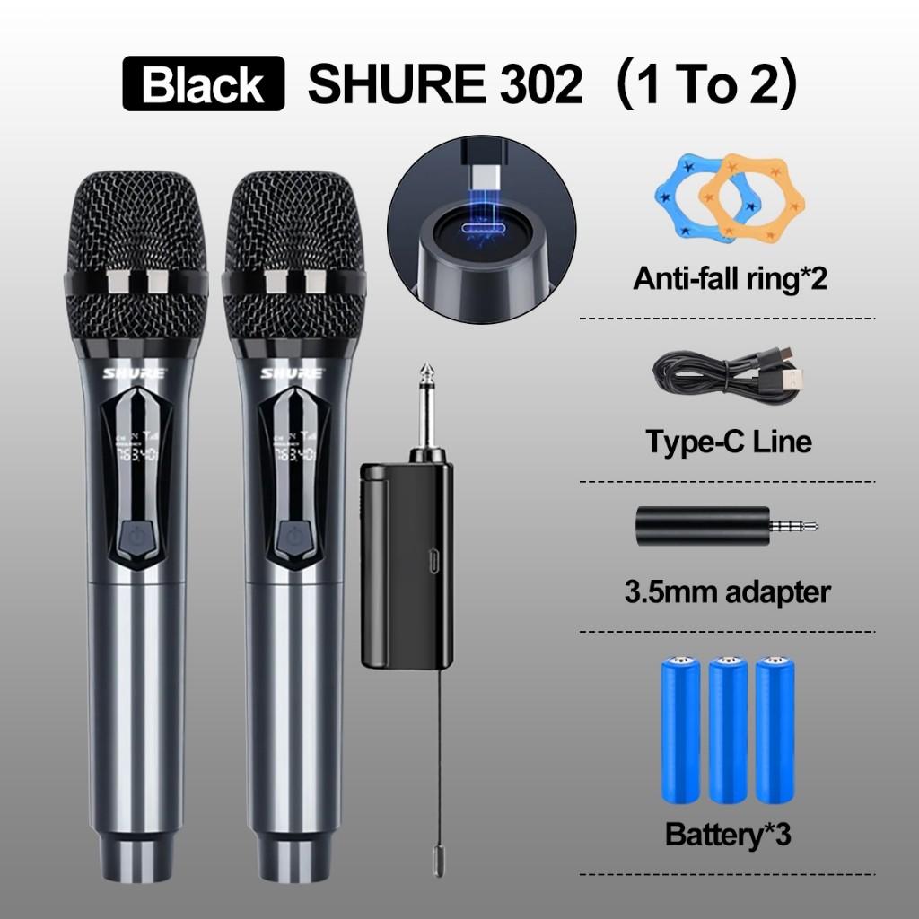 Wireless Microphone Karaoke UHF Receiver Rechargeable Wireless Microphone For Speaker HomeKTV