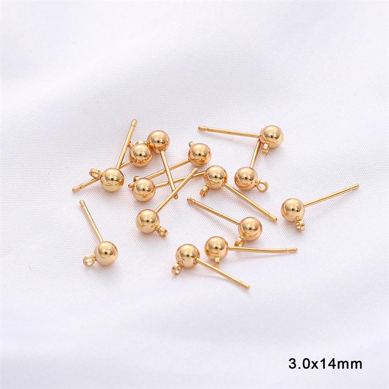 1Pair Copper Ball Belt Sling Needle For DIY Necklace Bracelet Jewelry Making Accessories Handmade Supplies
