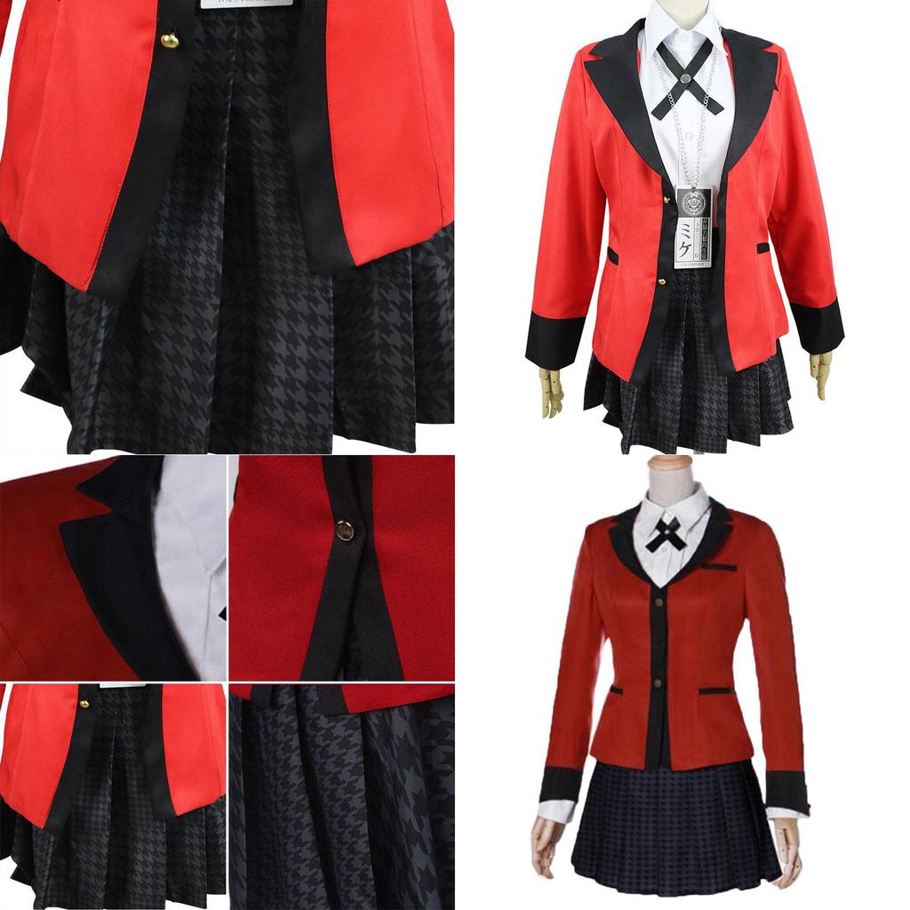 Exquisite Kakegurui Jabami Yumeko Costume Outfit With Perfect Stitches For Halloween