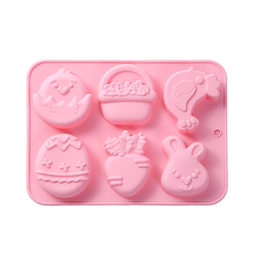 DIY Eiform Oster-Eierform Hase Backwerkzeug Silikon-Kuchenform Handgemachte Süßigkeitenform Ostern