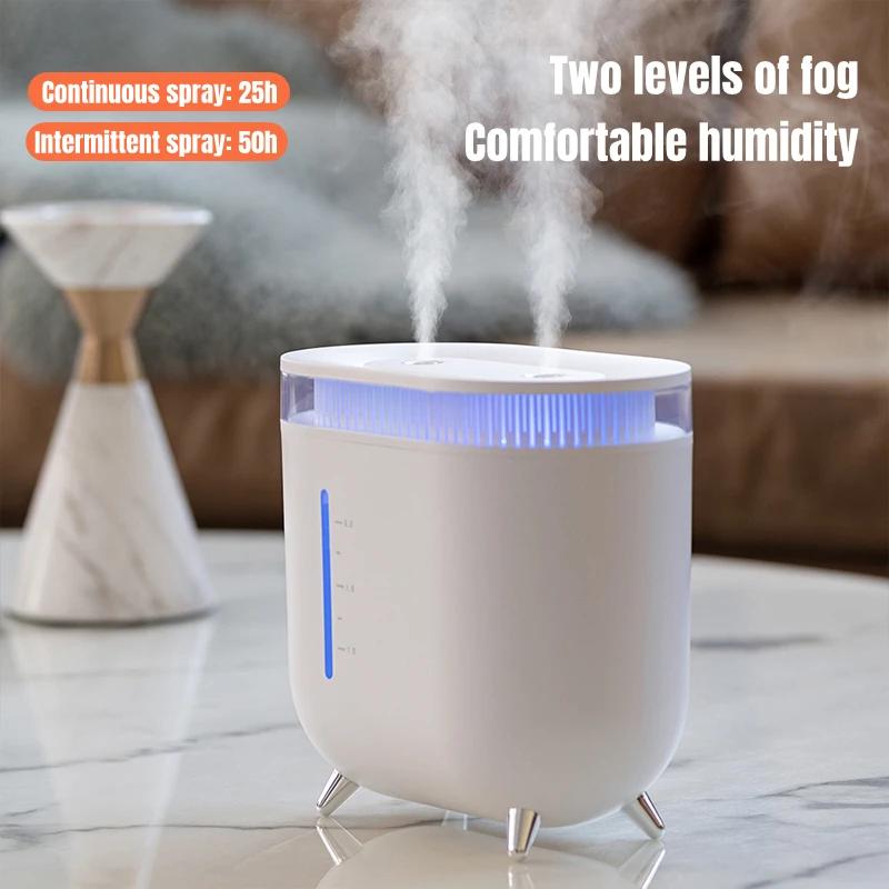 Cute 2025 2025 For Dual Nozzle Room Desktop Fragrance Air Humidifier USB Charging 3600mAh Battery Operated Wireless Diffuser