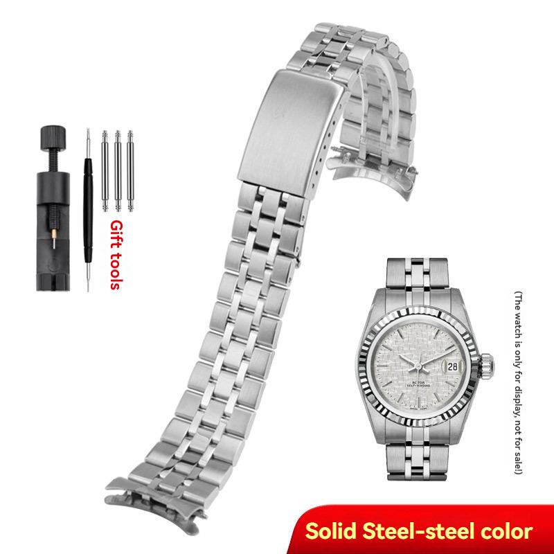 

13mm 17mm 19mm 20mm Curved End Metal Strap for Tudor Watch Stainless Steel Strap m56000 56003 55003 72033 Men Women Watch Chain 20mmwidth срібний