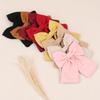 1 Piece Ins Style Fabric Large Bow Hair Clip,multicolor Retro Solid Color Top Clip,womens Back of The Head Hair Styling Headband
