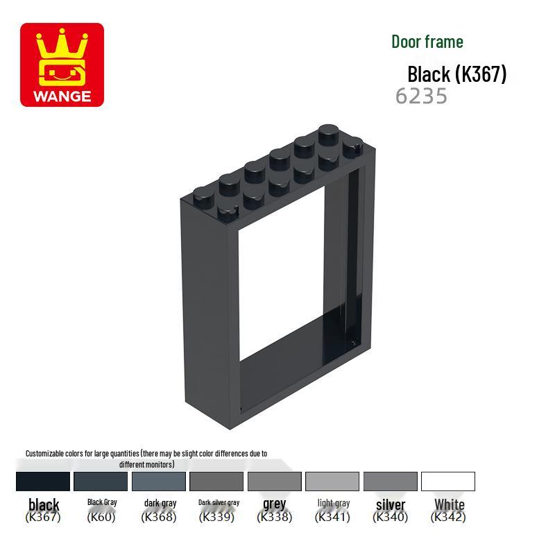 Wange Door Frame Building Blocks 6235 33227 - Small Particle Compatible Assembly Toys 100g