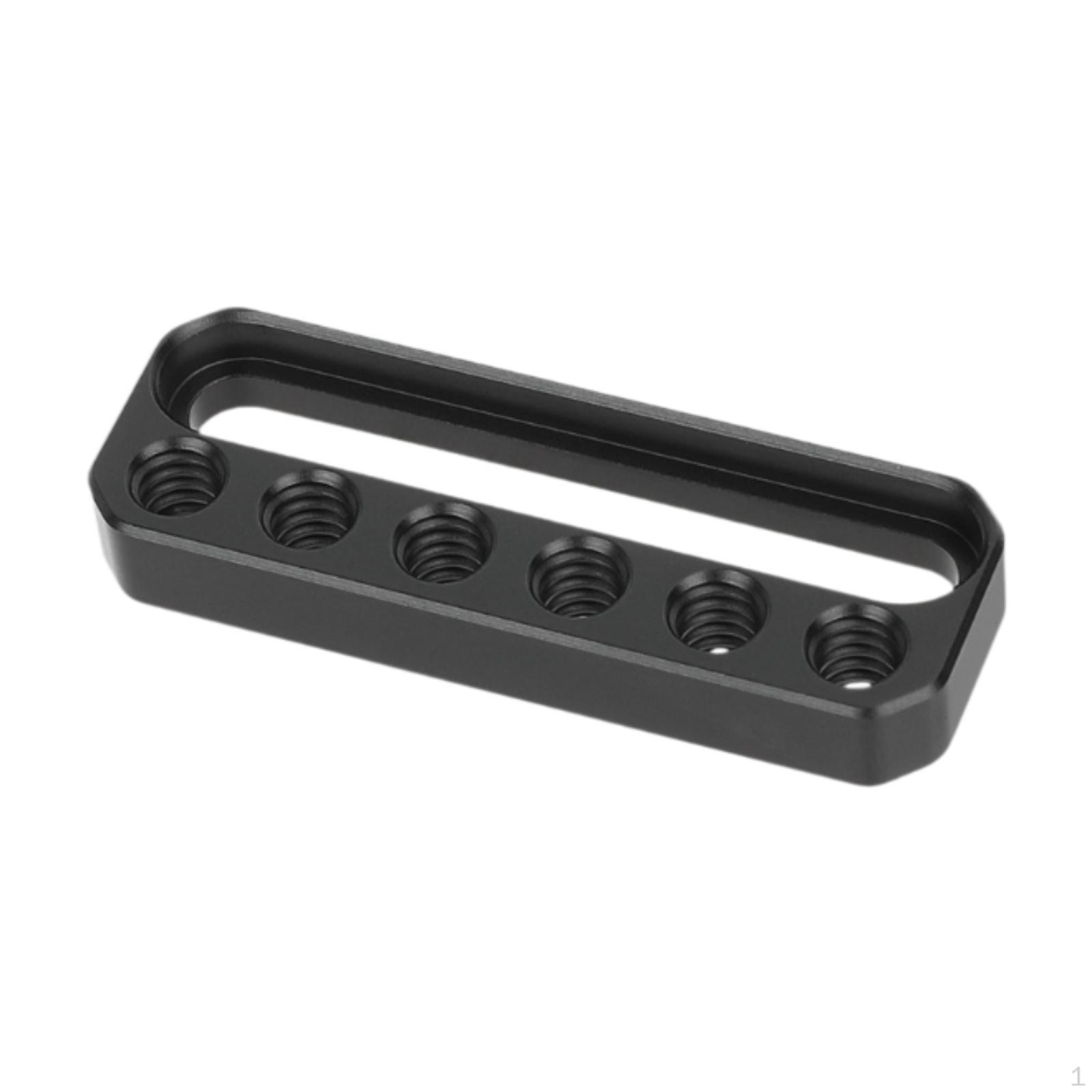 

Mini Cheese Plate Switching 1/4 Threaded Hole on Guide Rail Block Plates Camera Mount