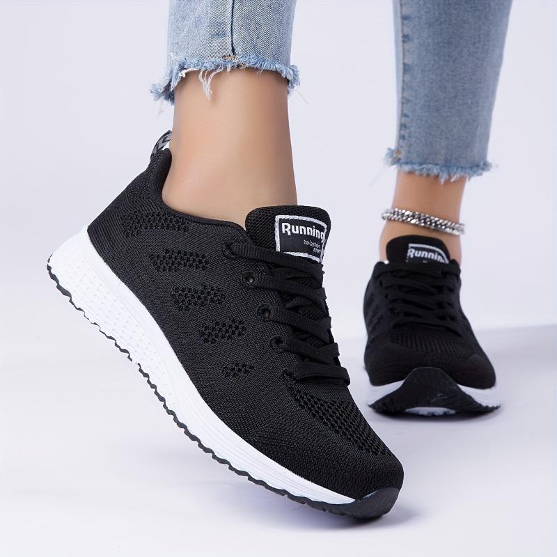 Women's Lightweight Breathable Mesh Running Shoes - Comfortable Low-Top Sneakers with Non-Slip MD Sole and Stylish Pink Accents for All Seasons