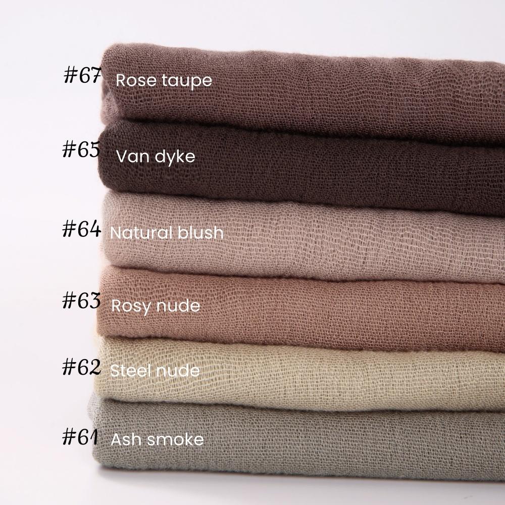 95 Colors Soft Cotton Viscose Scarf Rayon Material Muslim Hijab Mid Eastern Plain Solid Color Headscarf With Tassel