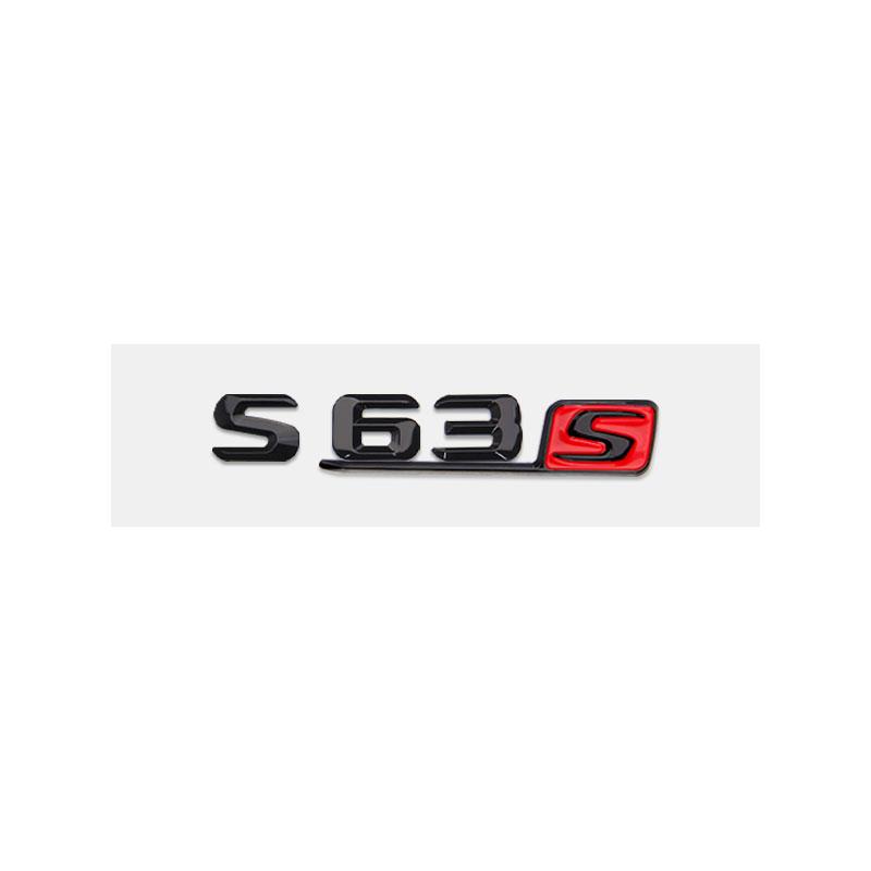 

S63S logo badge car stickers for Mercedes Benz S63 refitted Sclass 6.3AMG fender side labelflag new old rear trunk displacement