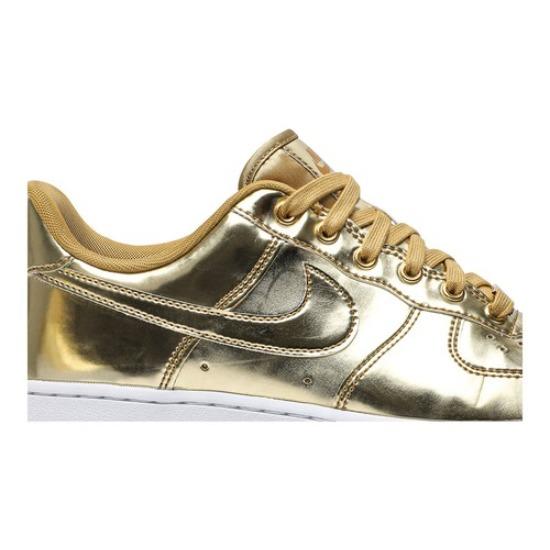 Nike Wmns Air Force 1 SP 'Liquid Metal - Gold' CQ6566-700
