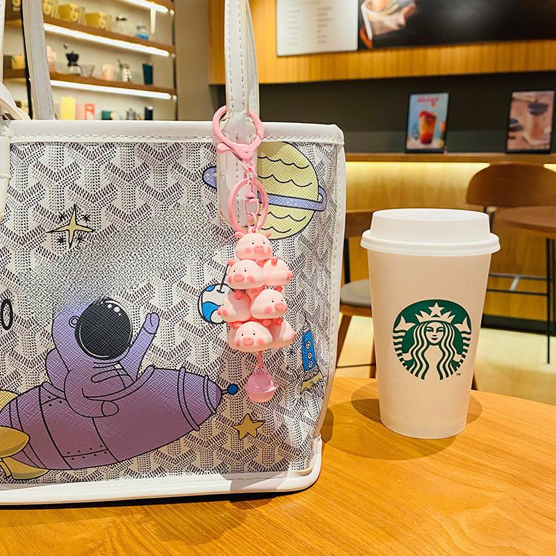 Creative Cartoon Animal Keychain Panda Pig Chick Pvc Key Ring For Friends And Family