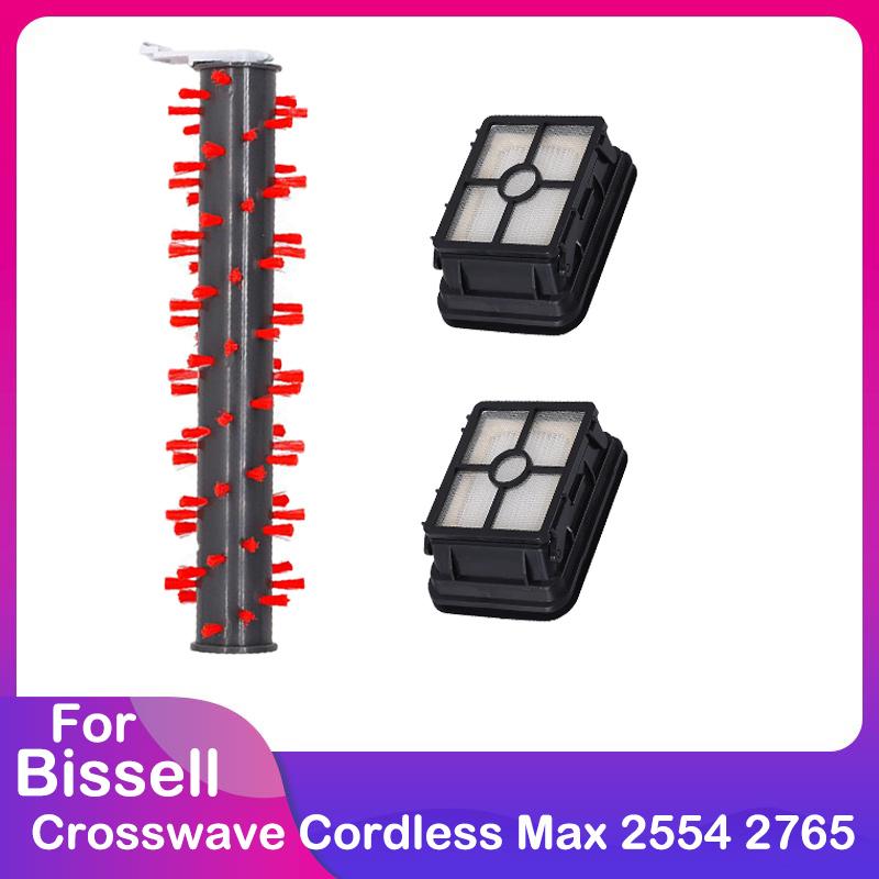 Compatible for Bissell Crosswave Cordless Max 2554 2554A 2590 2596 2596B 2596M 2765 2765F 2765Z 2765E 2765N Main Brush Filter