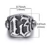 Vintage Skull Head Number 13 Men's Rings Retro Personalized Stainless Steel Jewelry For Women