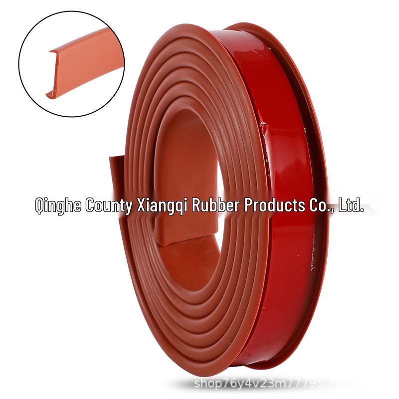 U-Shaped TPE Wood Cabinet Edge Banding Strip - Self-Adhesive Soft Seal for Furniture
