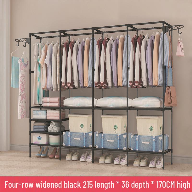 Многофункциональная металлическая вешалка для одежды - Смелый напольный дизайн для использования в спальне 4980₽