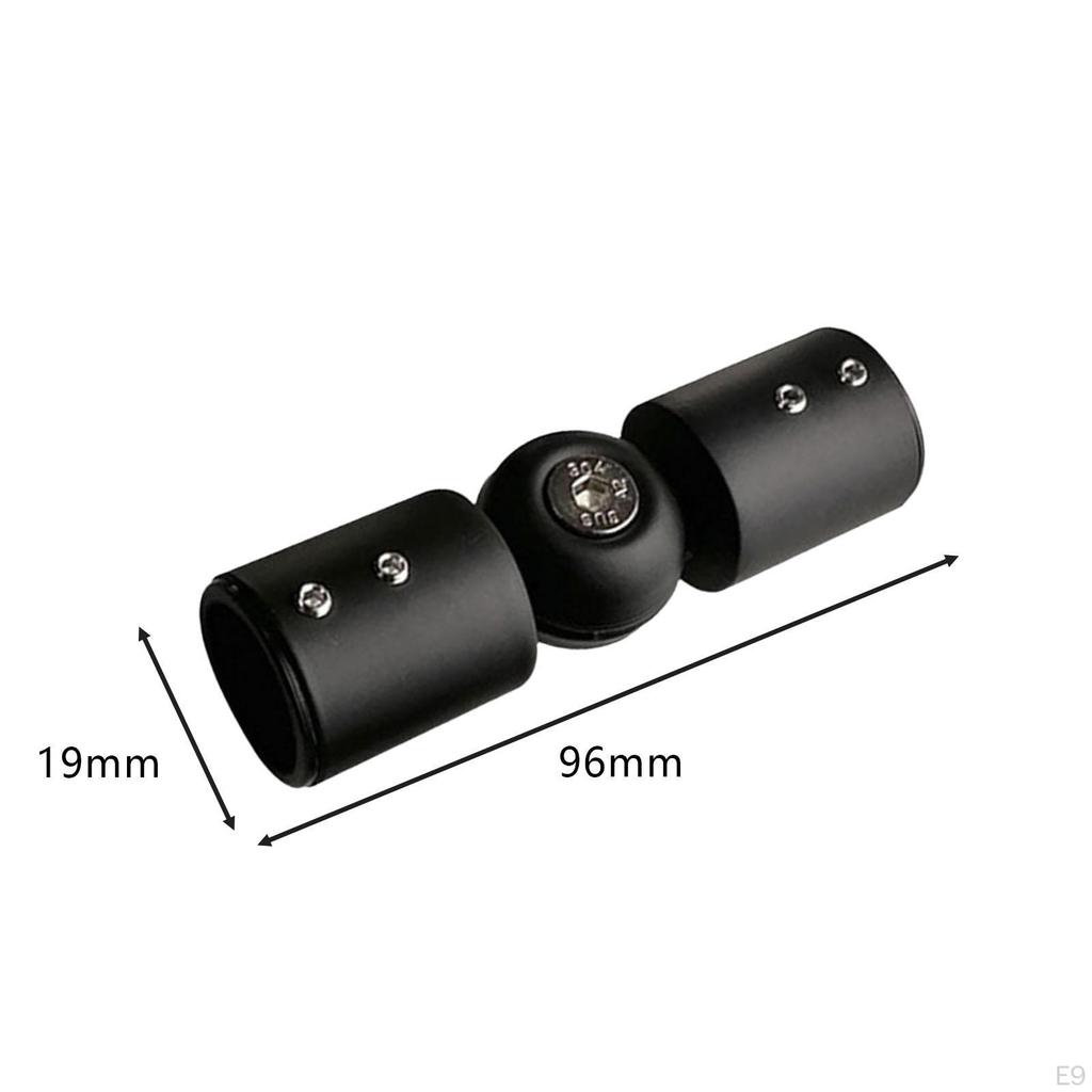 Corner Connector for Curtain Rods, Adjustable Angle, Universal Connection Bathroom Glass Doors,