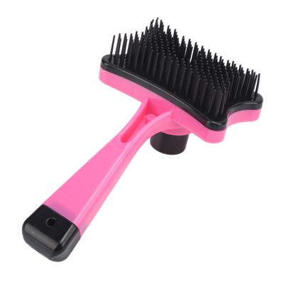 Cepillo para Mascotas Elimina Subpelo Suelto y Pelo Enredado Mejora la Circulación Sanguínea para Gato Perro Rojo Rosa