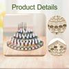 Craft Paint Storage Rack, Wooden Art Tool Easy Assembly, Pigment Organizer