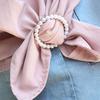 1PC Elegant Metallic Waist Buckles Exquisite Rhinestone Faux Pearls Waist Buckles Clothing Accessories Pearl Clothing Corner