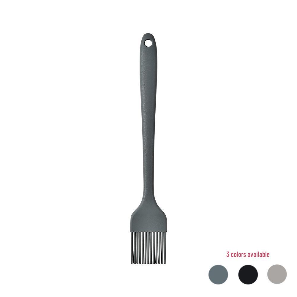 Вращающийся силиконовый набор кухонной утвари Ruiming - Коллекция из 12 предметов из нержавеющей стали и силикона Small Oil Brush чёрный