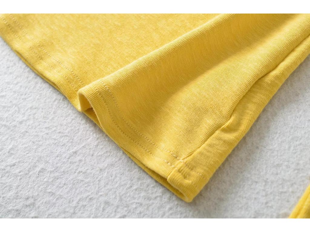 American Spice U-Neck Snowflake Cashmere Long-Sleeve Women's Slim Fit T-Shirt for Spring/Autumn