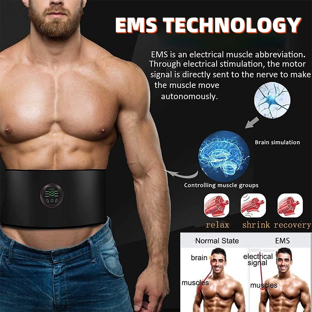 Abdominal Fitness Belt Abdomen Body Slimming Shaping Belt Trainer Electric Muscle Stimulator Weight Lost Fitness Equipment