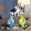 25cm Cute Simulation Parrot Plush Doll Lifelike Colorful Standing Birds Plush Toy Home Decor Birthday Gift for Boys and Girls