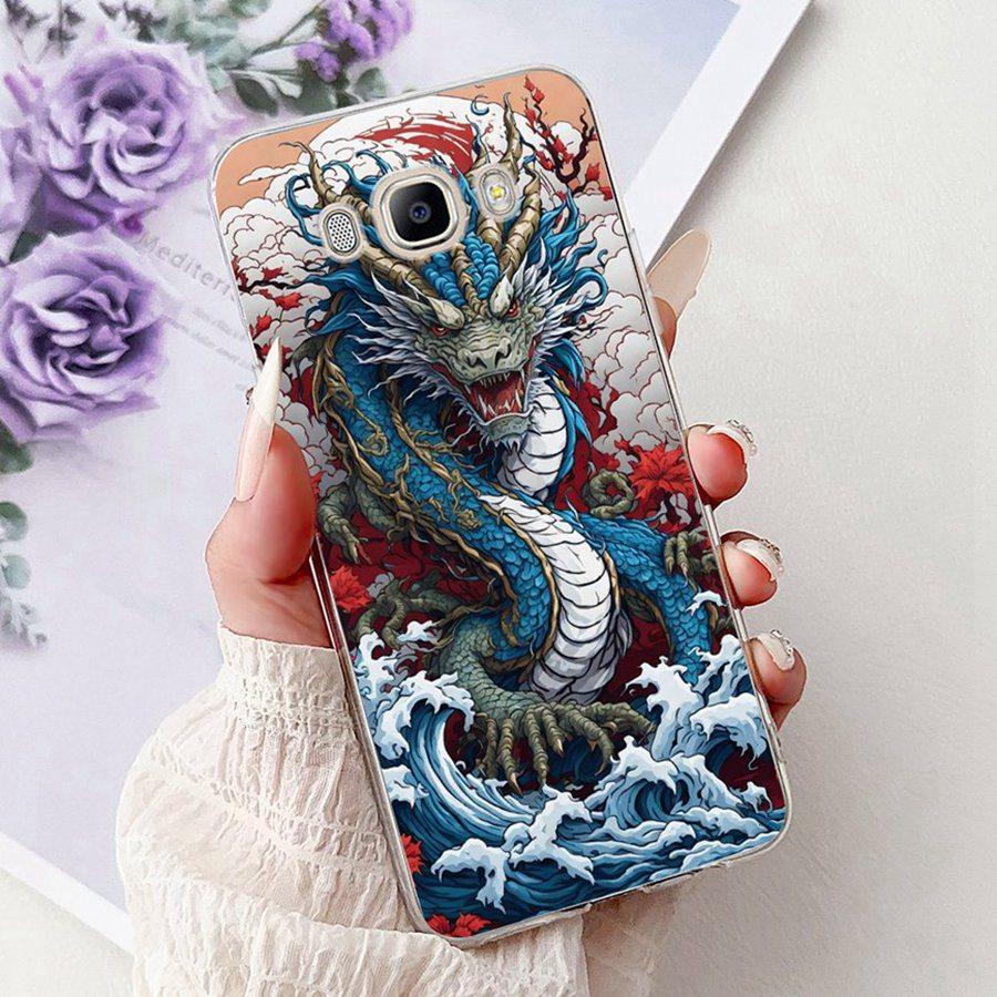 For Samsung J3 J5 J7 2016 Phone Case Back Cover Cute flower Painted TPU Cases For Samsung GalaxyJ5 2016 J510F Soft Fundas