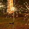 1/4 piezas Luces Solares Impermeables de Fuegos Artificiales Chispas Luz de Hada Paisajismo Luces de Jardín Luz de Decoración Exterior Patio Porche Camino