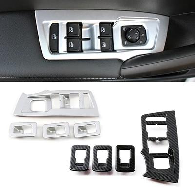 For Volkswagen VW Tiguan MK2 2017- LHD Inner Door Armrest Window Lift Switch Button Panel Cover Trim ABS Sticker