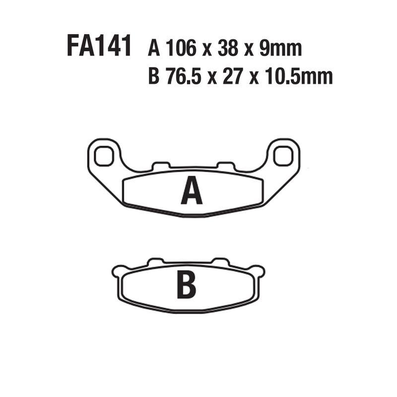 USERX Motorcycle Disc Brake Pad Brakes Front Rear Disc Brake Pads For FA141 YAMAHA SUZUKI GPX ZXR GPZ RGV 250 400 500 550