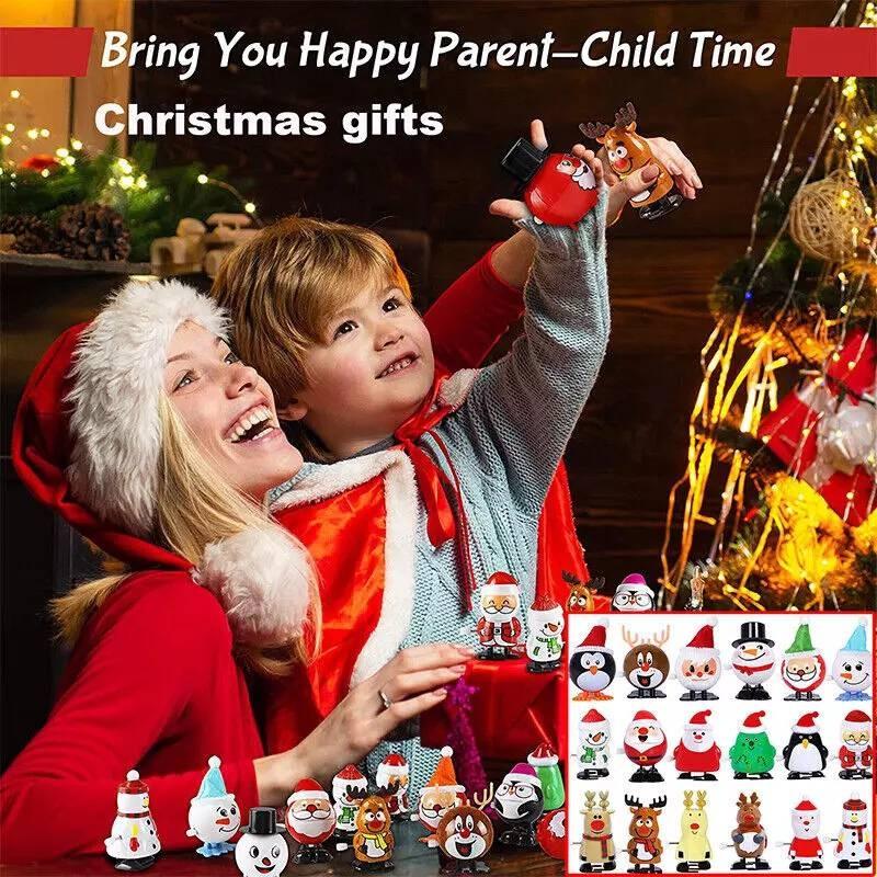 Charming Wind-up Walking Santa Snowman Reindeer Toys For Christmas Celebration