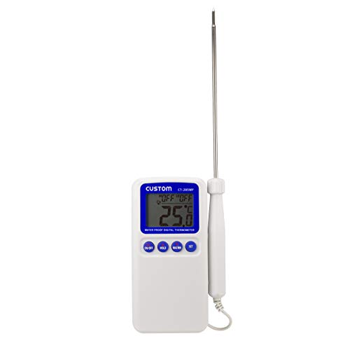 CUSTOM CT-285WP Waterproof Digital Thermometer with Separate Sensor, IP65 Compliant