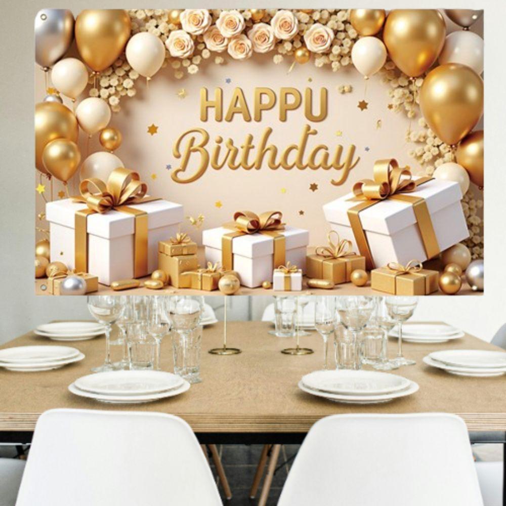 Celebrate Birthday Party Background Polyester Photography Backdrops Banner Poster  Holiday Party