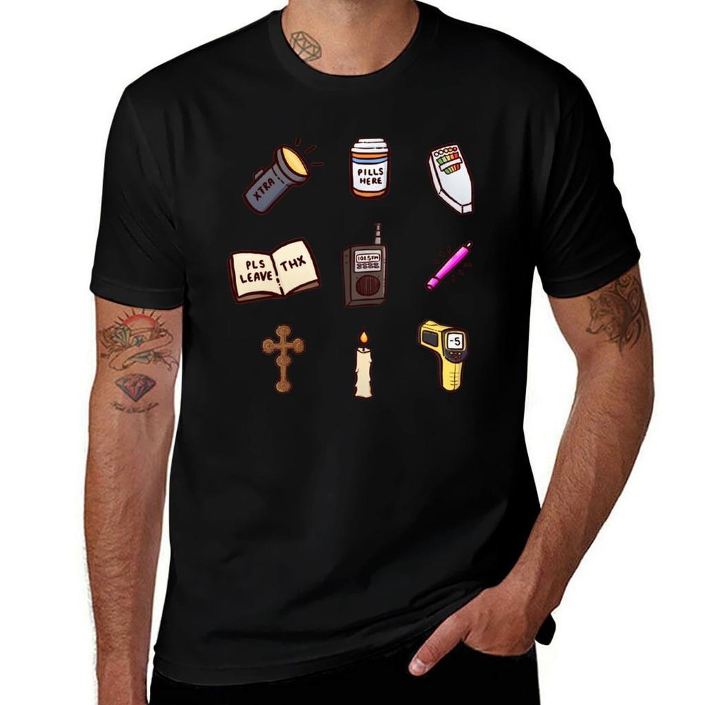 Phasmophobia items118 Maglietta Taglia L T-Shirt Casual