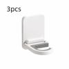 3pcs Wall Mount Mop Holder Self-Adhesive Hanger Storage Hook Utility Mop Clip  Home Organization