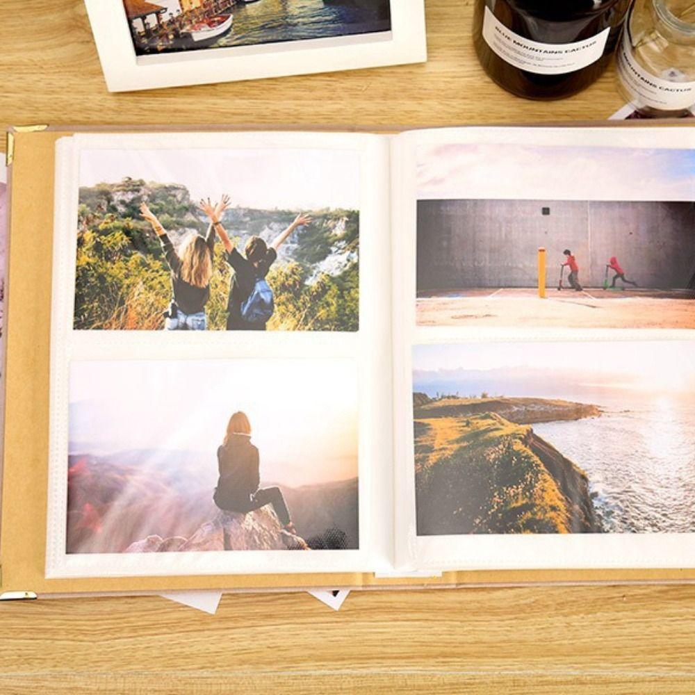 6 Inches Large Capacity Photo Album Plastic Photocards Collect Book  Home