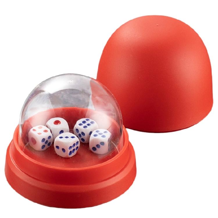 Dices Rolling Cup with 5 Dices for Authentics Gaming Dices Game Ensures Fair Playing in Leisure Betting Game