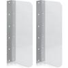 2 Pieces Sink Accessory Pre-Drilled Holes Metal Spray Guard Rounded Edges