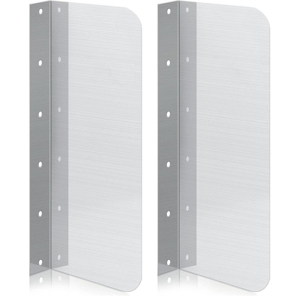 2 Pieces Sink Accessory Pre-Drilled Holes Metal Spray Guard Rounded Edges