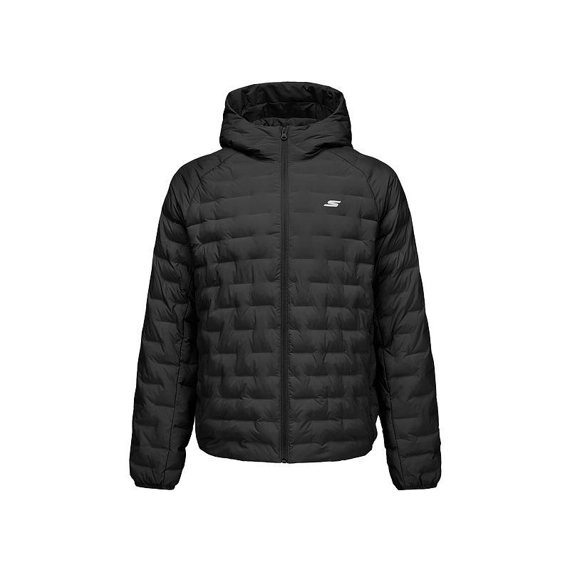 Skechers Windproof Water-Repellent Warm Woven Durable Sports Outdoor Casual Commuter Raglan Hooded Jacket Men jackets P425M178-0018 S