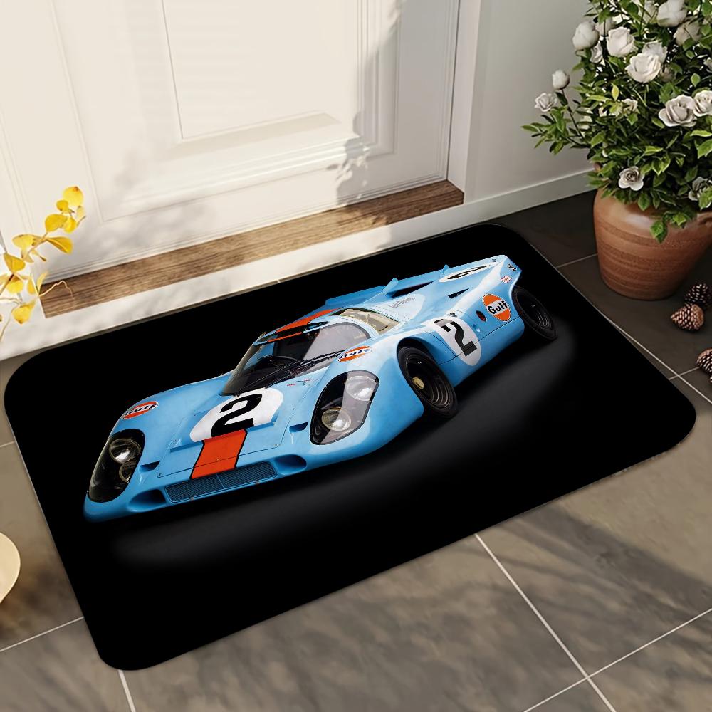 1 pezzo Tappetini Assorbenti Antiscivolo per Bagno Auto da Corsa Gulf Decorazioni per la Casa Tappeti Tappetini per Pavimento Cucina Casa
