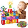 65~240pcs Kids DIY Building Blocks Stick Toys with Storage Bag Children Early Learning Intelligence Sticks Creativity Toy TMZ