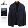 FORTEI Men's Thickened Brushed Wool Blend Business Casual Blazer