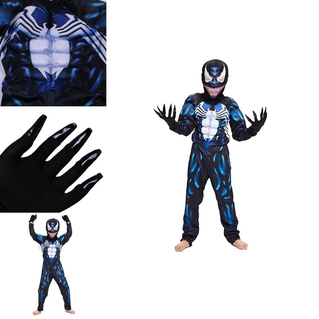 Marvel Venom Symbiosis Muscle Performance Costume For Children With Gloves