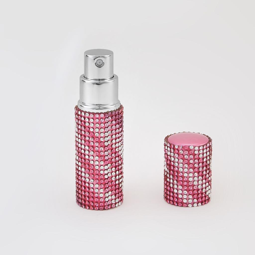 Empty Portable Spray Bottle Mini Bling Crystal Refillable Perfume Atomizer Bottle Scent Pump Case Travel Perfume Atomizer