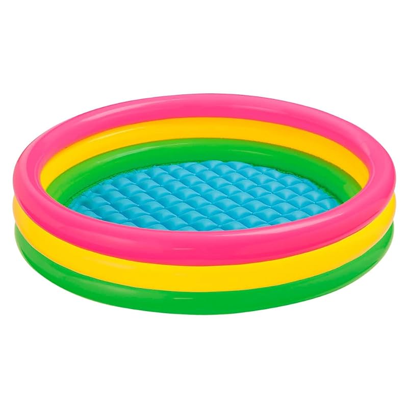 Бассейн INTEX Sunset Glow 114 x 25 см 57412 [Оригинальный японский товар] [Б/У] Круглый Разноцветный