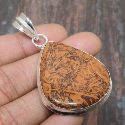 Lavish Mariam Jasper Gemstone Handmade Jewelry Solid 925 Sterling Silver Pendant