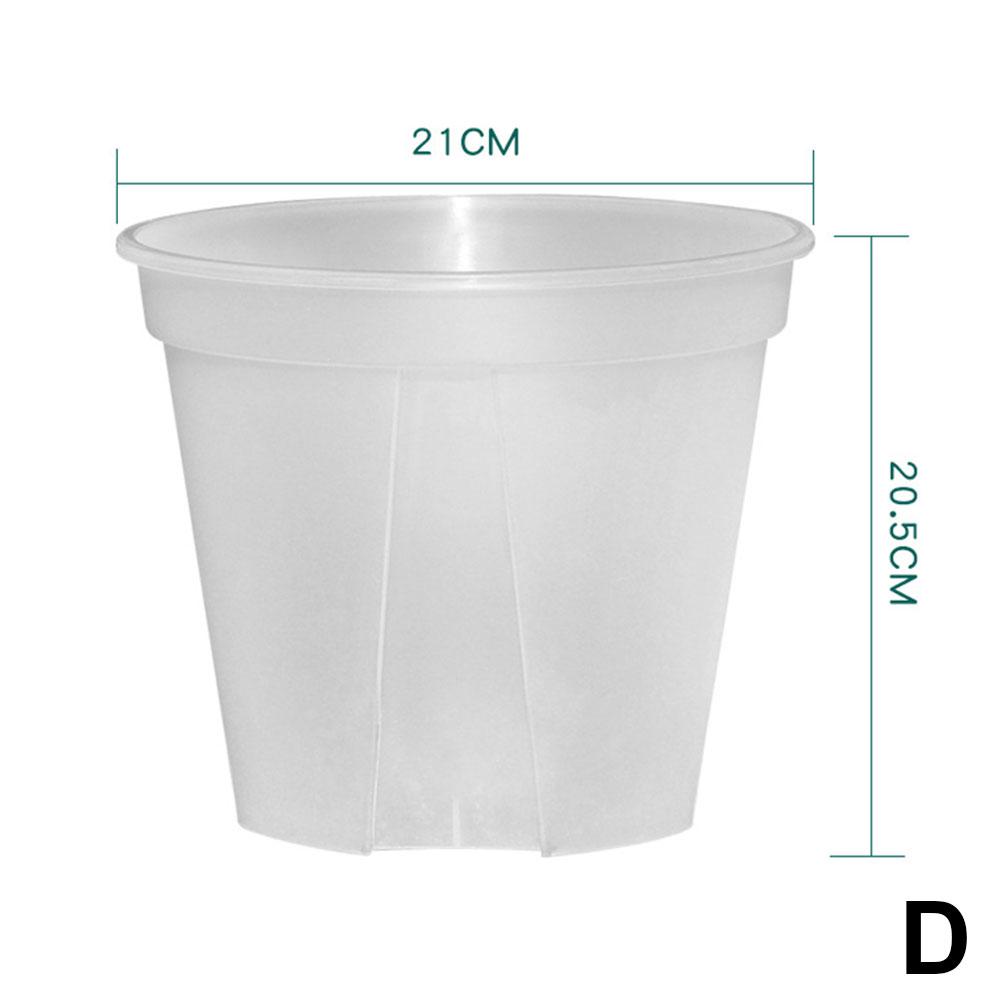 Root Control Transparent Flower Pots Plastic Plant Pots Breathable Nursery Pots Planting Orchids Garden Supplies