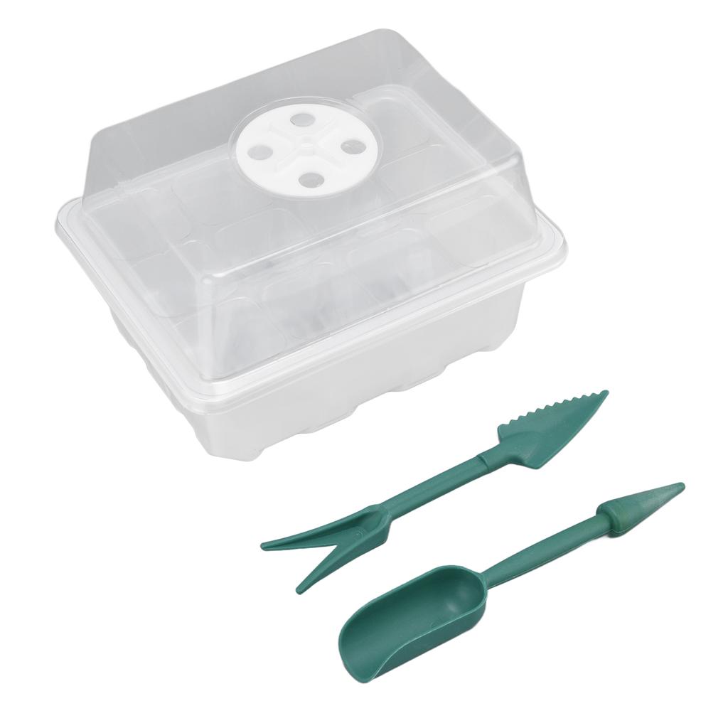 5pcs set Cells Seedling Trays with 12 Vent Holes Durable Seed Starter Box for Planting